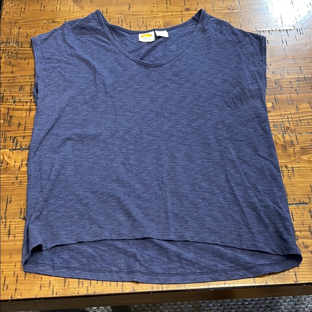 C&C California Blue Sleeveless Muscle Tee Relaxed Fit